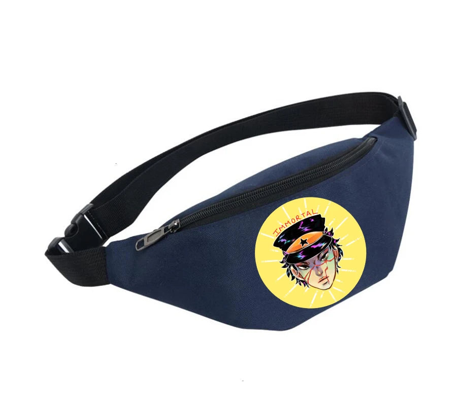 Waterproof Golden Kamuy Waist Bag for Women Unisex Fanny Pack