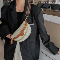Women's Leather Chest Bag Fanny Pack Phone Purse