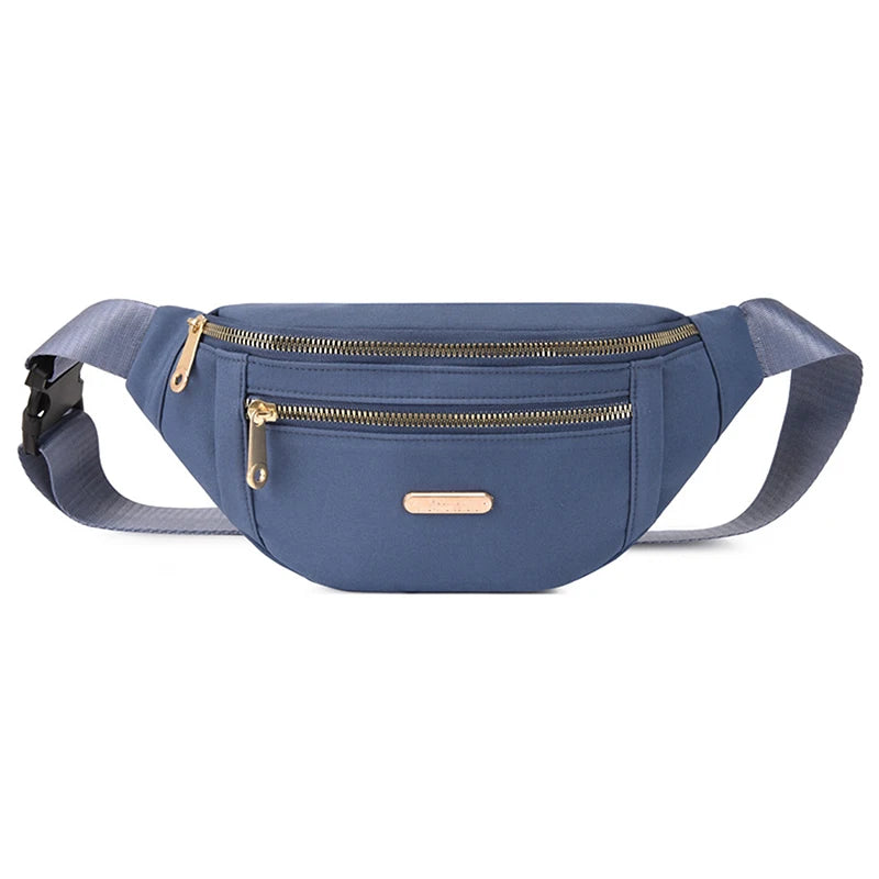 Women's Oxford Waist Bag Shoulder Crossbody Chest Bag All-match Messenger Belt