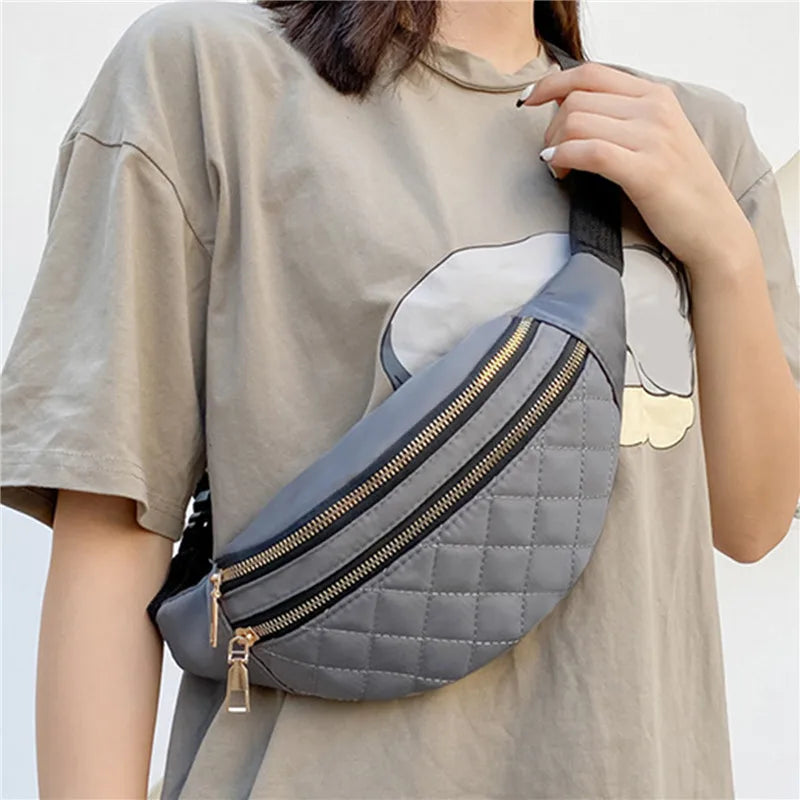 Women Oxford Leisure Waist Bag Shoulder Crossbody Chest Bags Handbags