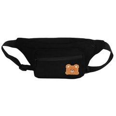 Women's Canvas Waist Bag Casual Fanny Pack Sport Chest Bag
