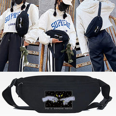 Palm Print Chest Bag Waist Bag Crossbody Pouch Sport Travel Shoulder Belt Bag