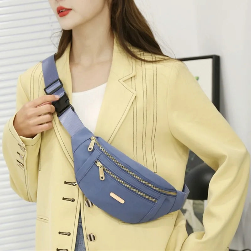 Women's Oxford Waist Bag Shoulder Chest Bags - Leisure Crossbody Handbags