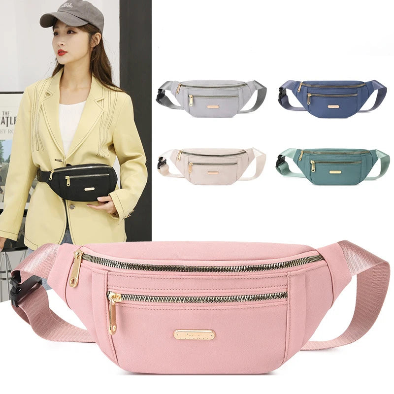 Women's Leisure Waist Bag Shoulder Crossbody Chest Bag