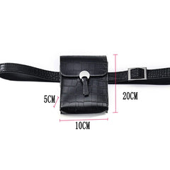 Animal Print Women Waist Pack Pu Leahter Waist Bag