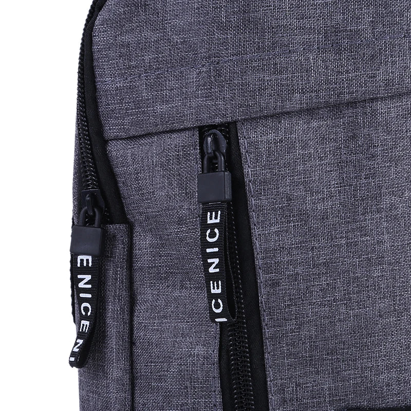 Canvas Chest Bag Small Crossbody Hip Hop Streetwear Fanny Pack