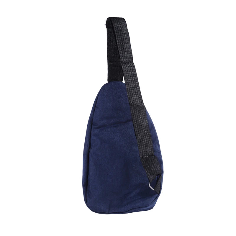 Canvas Chest Bag Small Crossbody Hip Hop Streetwear Fanny Pack