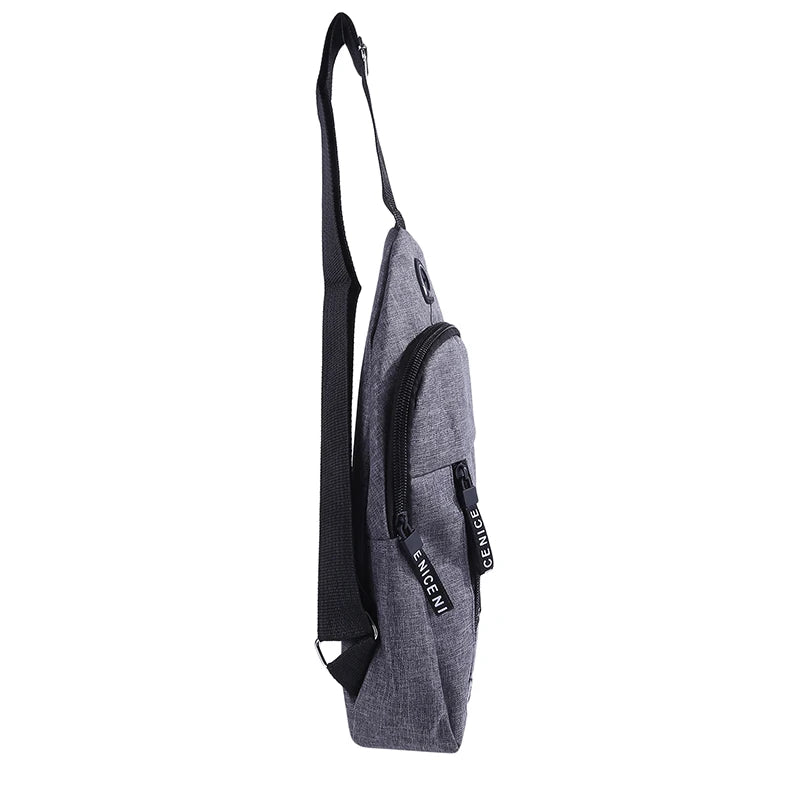 Canvas Chest Bag Small Pack Men Women Crossbody Streetwear Fanny Pack