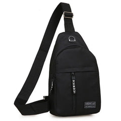 Canvas Chest Bag Small Crossbody Streetwear Fanny Pack Hip Hop Belt