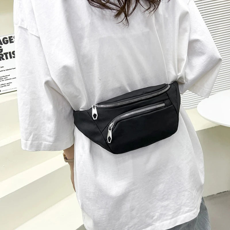 Women's Nylon Waist Pack Fanny Packs Casual Chest Bags