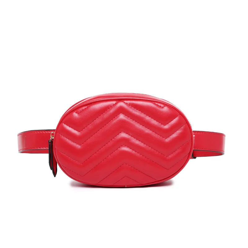 Women's PU Leather Waist Pack Crossbody Belt Bag