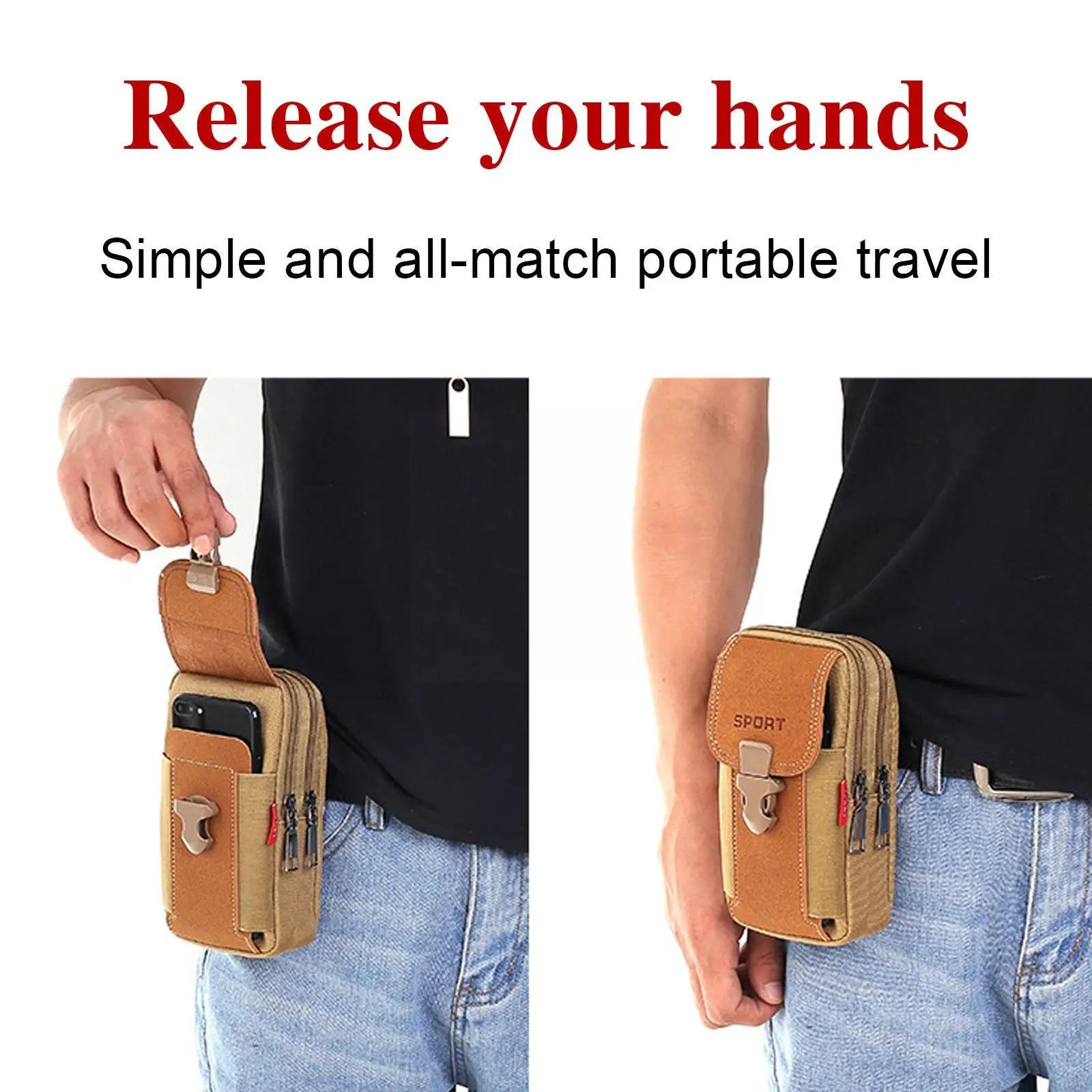Waist Pack Men's Casual Bag Travel Purse Women Belt Pack