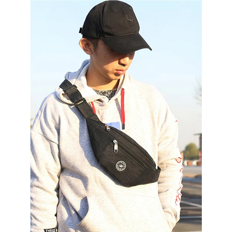 Waist Packs Men Women Unisex Belt Money Pouch Wallet Zip Travel Hiking