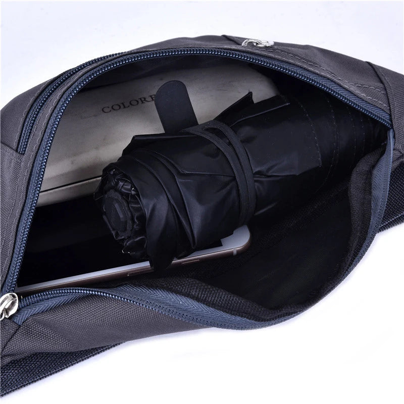 Waist Pack Belt Pouch Travel Hiking Red Gray Bags