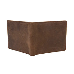 Retro Cow Leather Men's Short Wallet 2 Fold