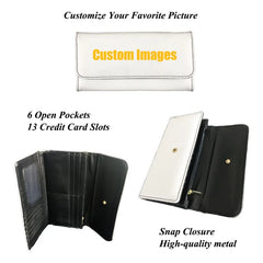 PU Long Wallet Ladies Mother Gift Purse