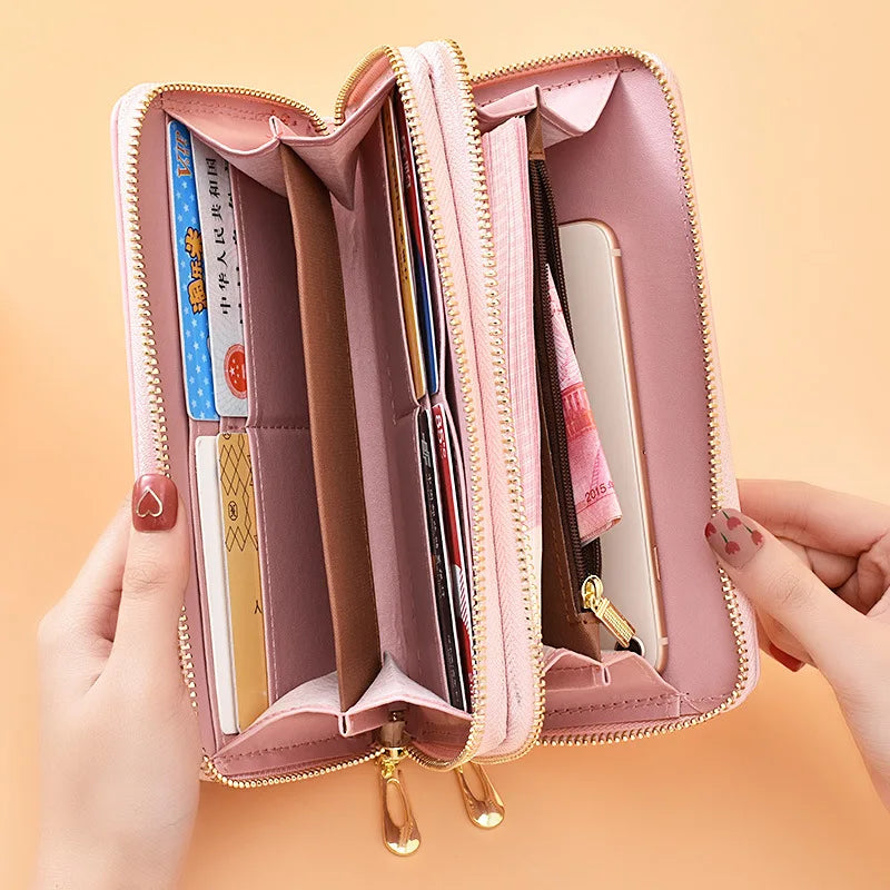 Cartoon Butterfly Long Wrist Clutch Wallet for Women