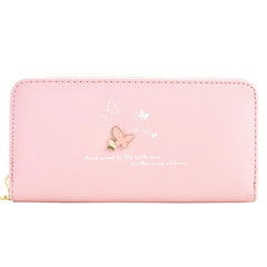 Cartoon Butterfly Long Wrist Clutch Wallet for Women