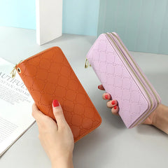 Double Zipper Wallet Women's Phone Bag High-capacity Handbag