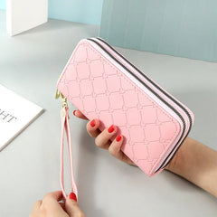Double Zipper Wallet Women's Phone Bag High-capacity Handbag