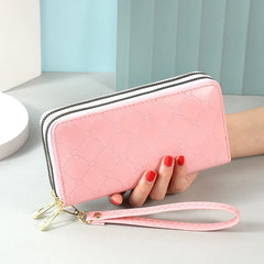 Double Zipper Wallet Women's Phone Bag High-capacity Handbag