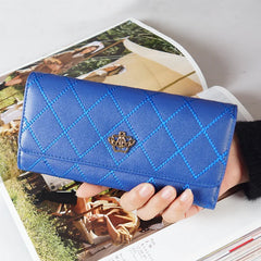 Women's Lingge Crown Wallet with Large Capacity