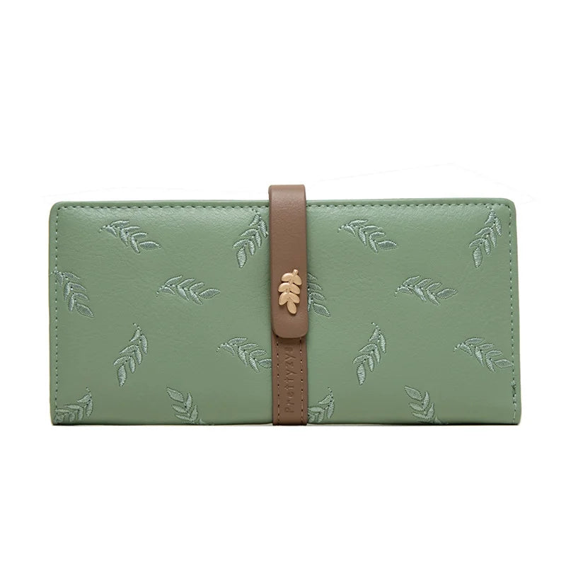 Embroidered Women's Long Wallet Card Bag Handbag