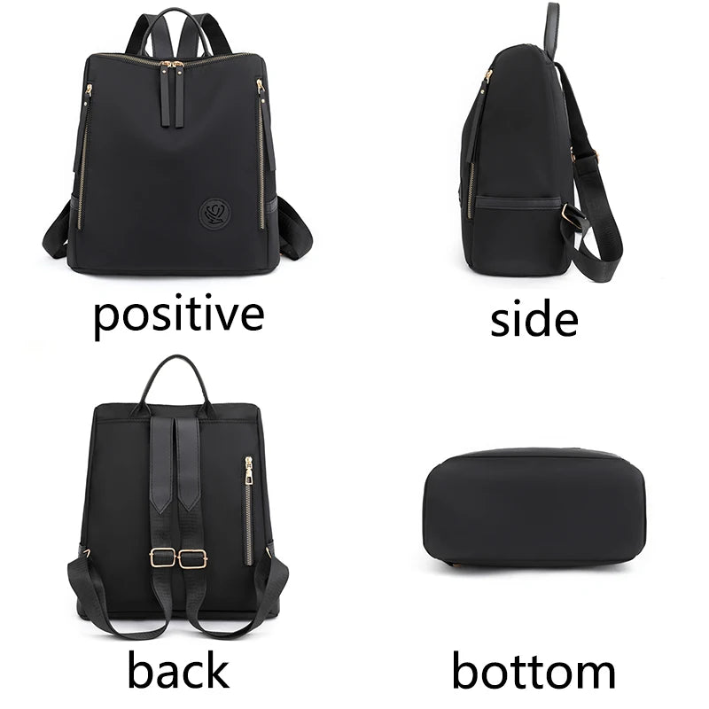 Water Repellent Oxford Backpack Handbag Anti Theft Shoulder Bag