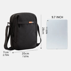Water Resistant Crossbody Bag Shoulder Bag Casual Tablet Case Nylon Messenger Ba
