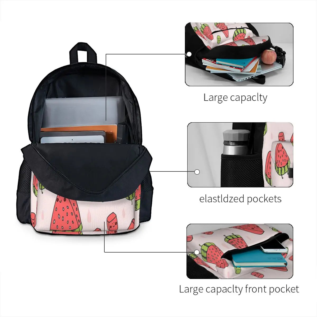 Watermelon Party Backpacks Men's Women's Unisex School Bags