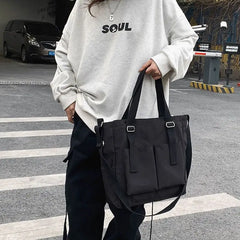Waterproof Canvas Messenger Bag Japanese School B