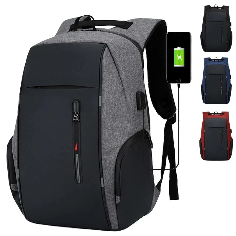 Waterproof 15.6-17 inch Laptop Backpack w/ USB Port