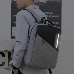 Waterproof Business Backpack Men Reflective Stylish Backpacks USB Charging Bag