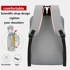 Waterproof Business Backpack USB School Backpack 15.6 Inch Laptop