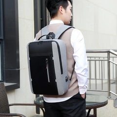 Waterproof Business Backpack USB School Backpack 15.6 Inch Laptop