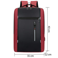 Waterproof Business Backpack Men USB School Backpacks 15.6 Inch Large Capacity B