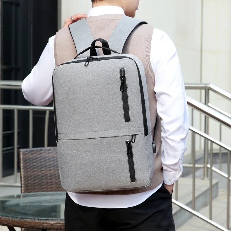 Waterproof Business Backpack Men with USB School Laptop