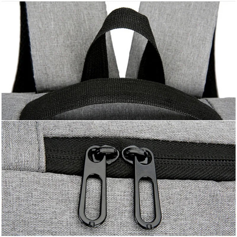 Waterproof Business Backpack Men Usb School Laptop Backpack