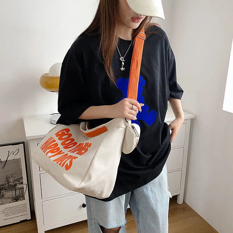 Waterproof Canvas Crossbody Bags for Women Handbags Shoulder Bag Pouch