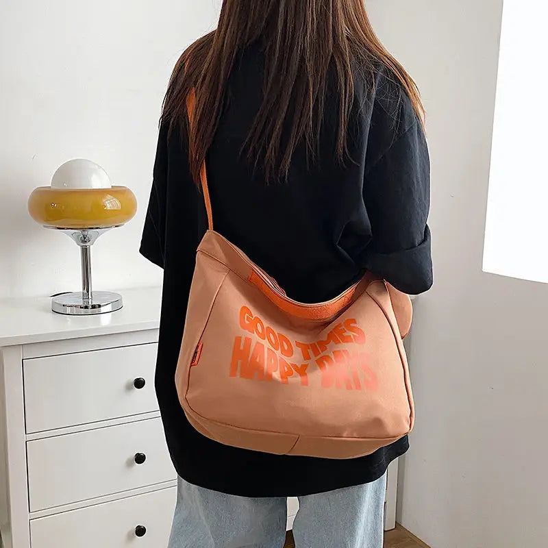 Waterproof Canvas Crossbody Bags for Women Handbags Shoulder Bag Pouch