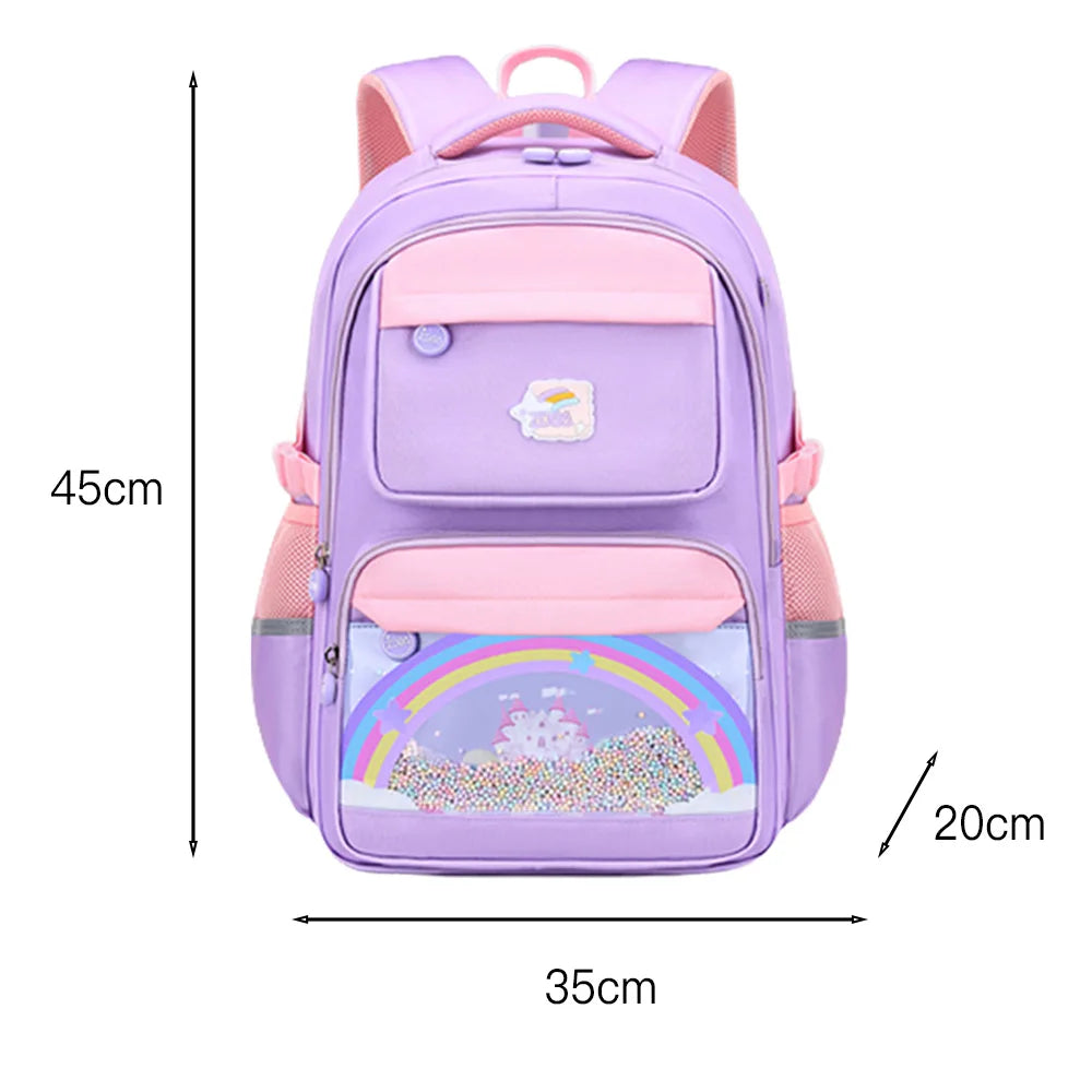 Waterproof Child Printing Backpacks Girl School Bags Kindergarten