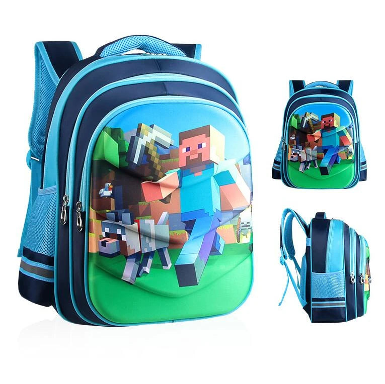 Waterproof Boys Orthopedic School Backpacks Kids Mochila Zip
