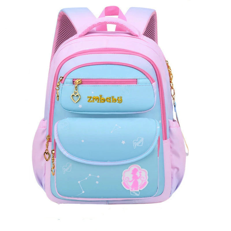 Waterproof Children School Backpack Girls Orthopedic Book Bag