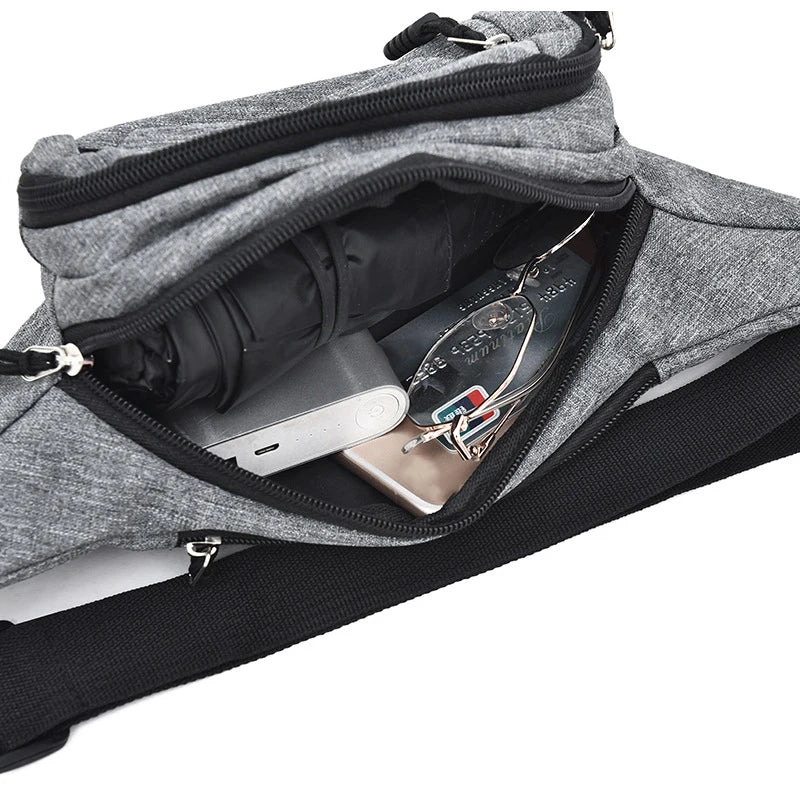 Waterproof Waist Bag for Sports and Travel, Unisex Fanny Pack