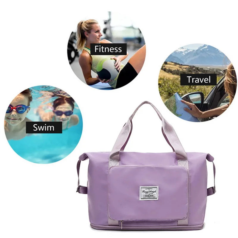 Waterproof Folding Travel Bag Portable Large Capacity Handbags Men and Women Duf
