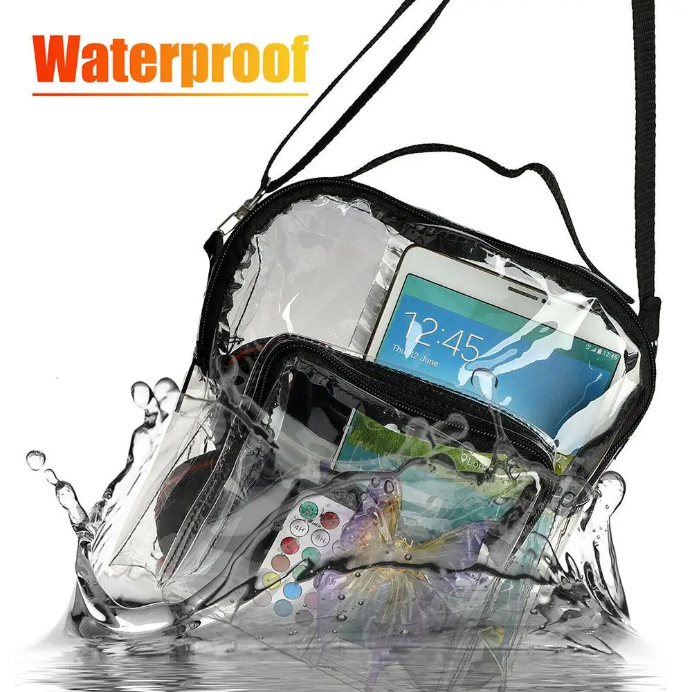 Waterproof Stadium Approved Clear Backpack Crossbody Bag