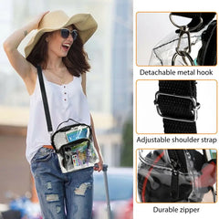 Waterproof Stadium Approved Clear Backpack Crossbody Bag