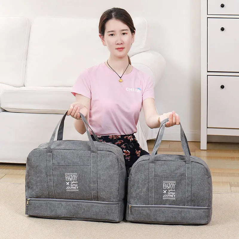Waterproof Travel Tote Weekend Duffle Pouch Storage Organize Handbag
