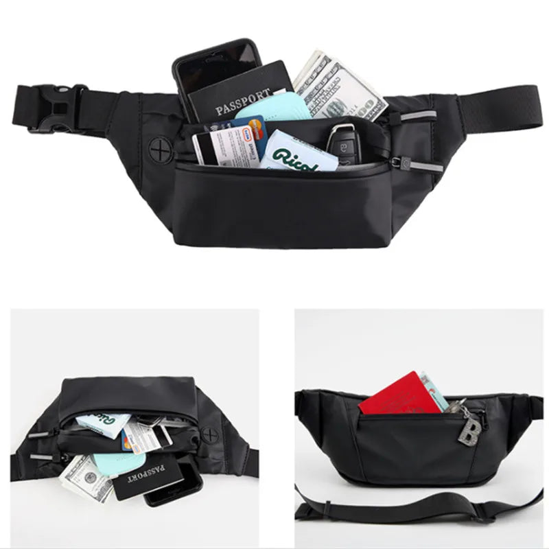 Waterproof Man Waist Bag Fanny Pack Chest Pack Outdoor Sports Crossbody Bag
