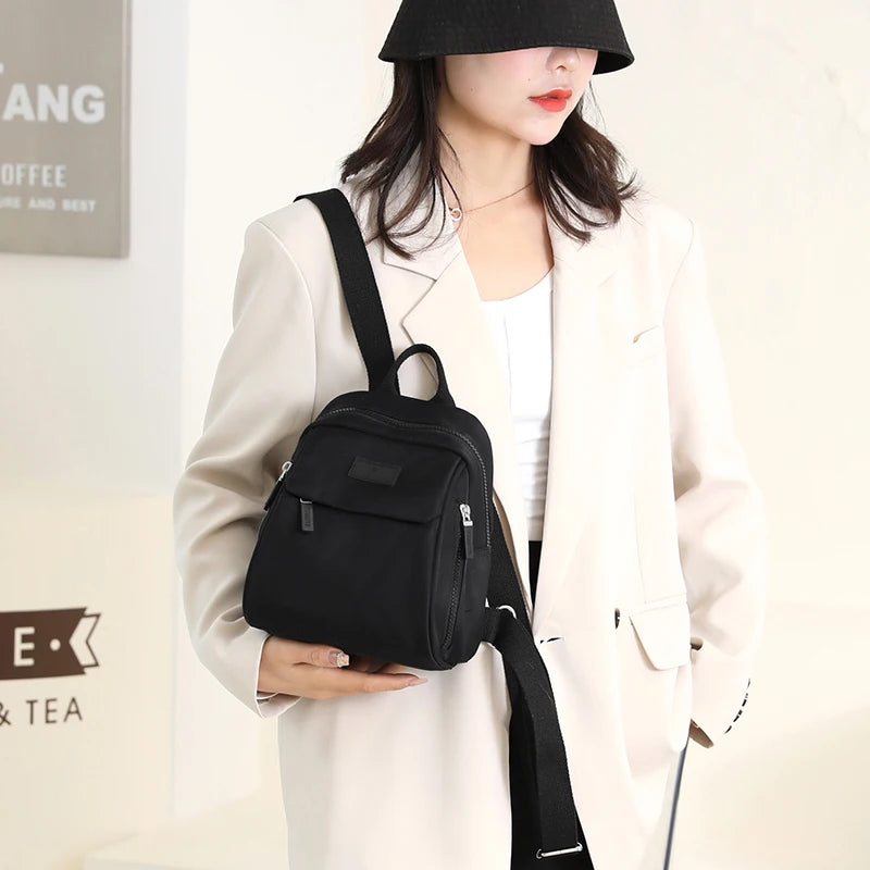 Waterproof Mini Backpack for Women Small Nylon Travel Bag Mochilas